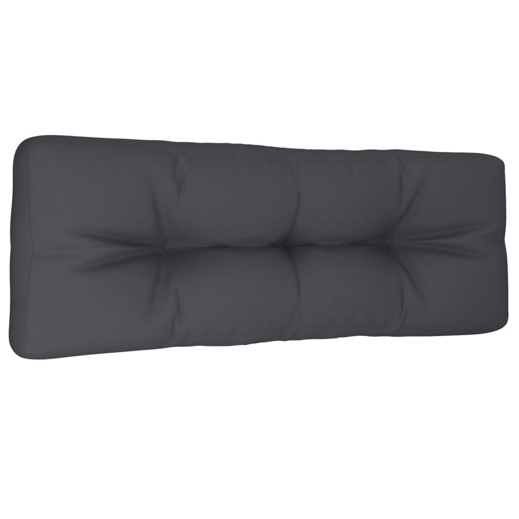 Vidaxl palletkussen 120x40x12 cm stof antracietkleurig