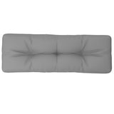 Vidaxl palletkussen 120x40x12 cm stof grijs