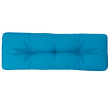 Vidaxl palletkussen 120x40x12 cm stof lichtblauw
