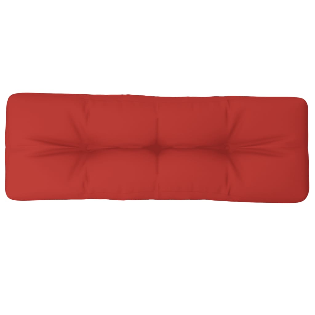 Vidaxl Pallet cushion 120x40x12 cm Fabric red