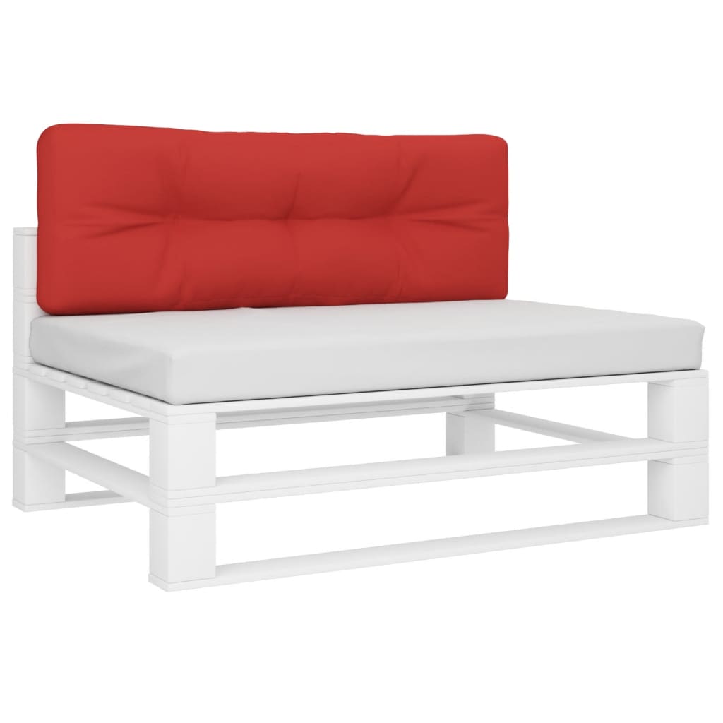 Vidaxl Pallet cushion 120x40x12 cm Fabric red