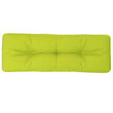 Vidaxl palletkussen 120x40x12 cm stof heldergroen