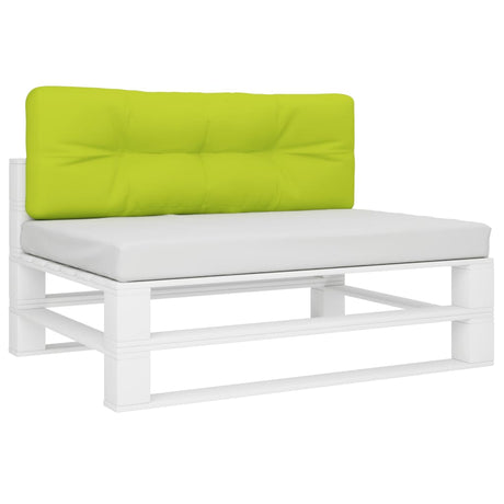 Vidaxl palletkussen 120x40x12 cm stof heldergroen