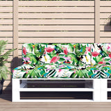 Vidaxl palletkussen 120x40x12 cm stof meerkleurig