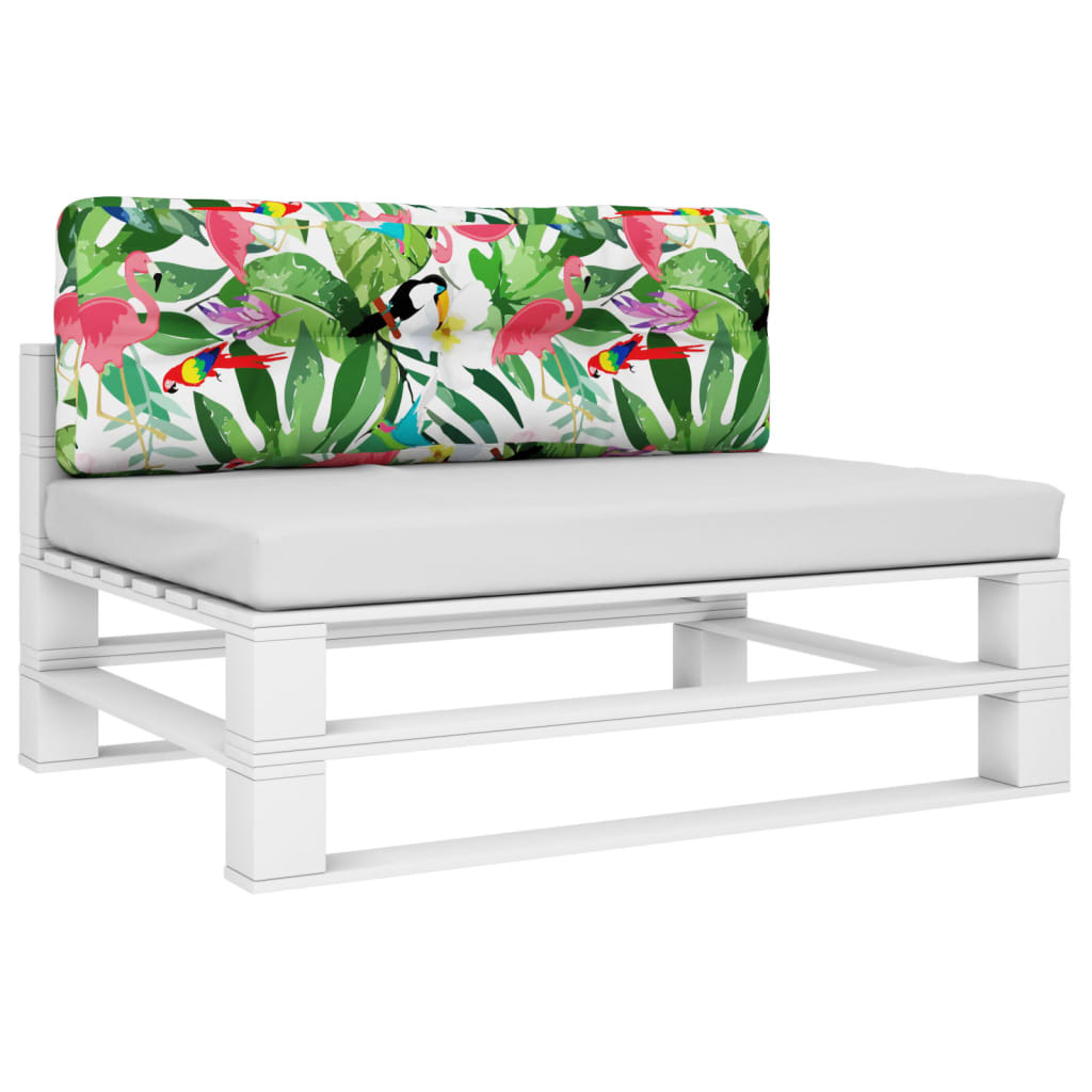 Vidaxl palletkussen 120x40x12 cm stof meerkleurig
