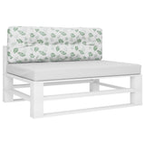 Vidaxl palletkussen 120x40x12 cm stof bladpatroon