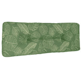 Vidaxl Pallet cushion 120x40x12 cm Fabric leaf pattern