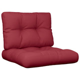 Vidaxl Pallet cushions 2 st fabric wine red