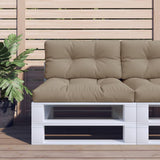 Vidaxl palletkussens 2 st stof taupe