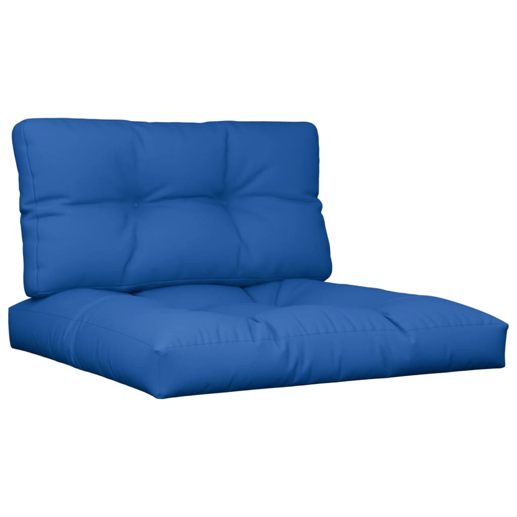 Vidaxl Pallet Cushions 2 St Fabric Royal Blue