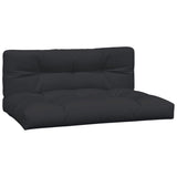 Vidaxl Pallet Cushions 2 St tessuto nero