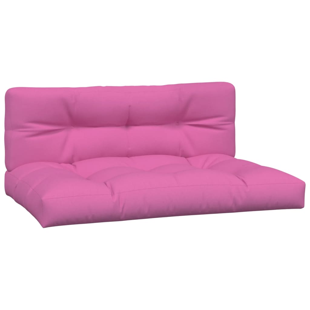 Vidaxl Pallet Cushions 2 St tessuto rosa