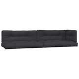 Coussins de palette vidaxl 5 st tissu noir