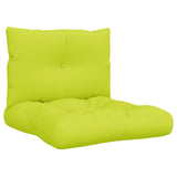 Vidaxl Pallet Cushions 2 St tessuto verde brillante