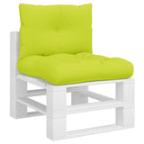 Vidaxl Pallet Cushions 2 St tessuto verde brillante