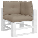 Vidaxl palletkussens 3 st stof taupe