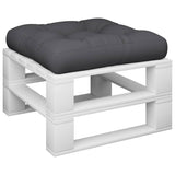 Vidaxl palletkussen 60x61,5x10 cm stof zwart