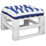 Vidaxl Pallet cushion 60x61.5x10 cm Striped Oxford fabric blue white