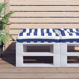 Vidaxl Pallet cushion 60x61.5x10 cm Striped Oxford fabric blue white