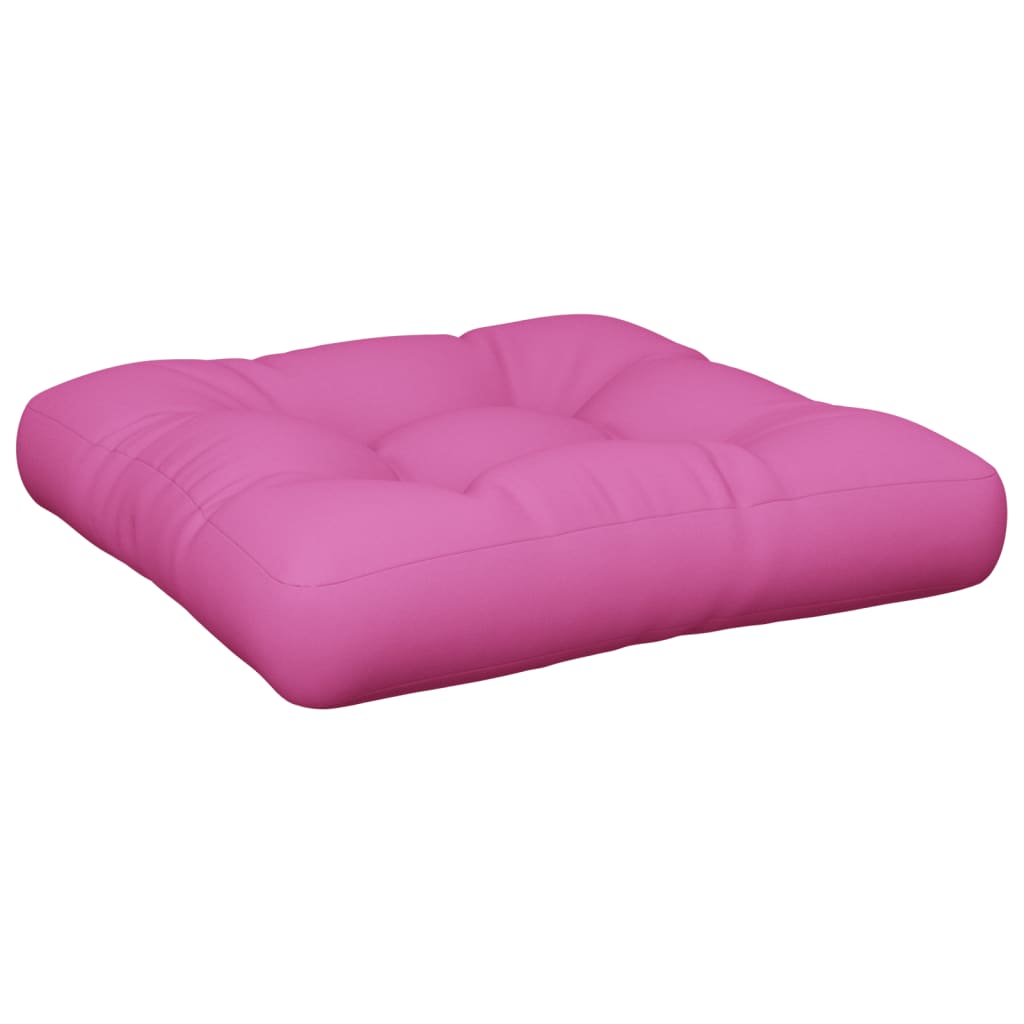 Coussin de palette Vidaxl 60x61,5x10 cm Oxford tissu rose