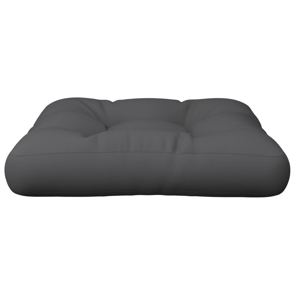 Vidaxl palletkussen 58x58x10 cm stof antracietkleurig