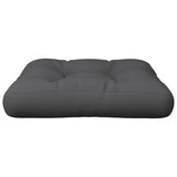 Vidaxl palletkussen 58x58x10 cm stof antracietkleurig