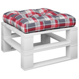 Vidaxl Palle Pushion 58x58x10 cm Checker Mønsterstøv rød rød