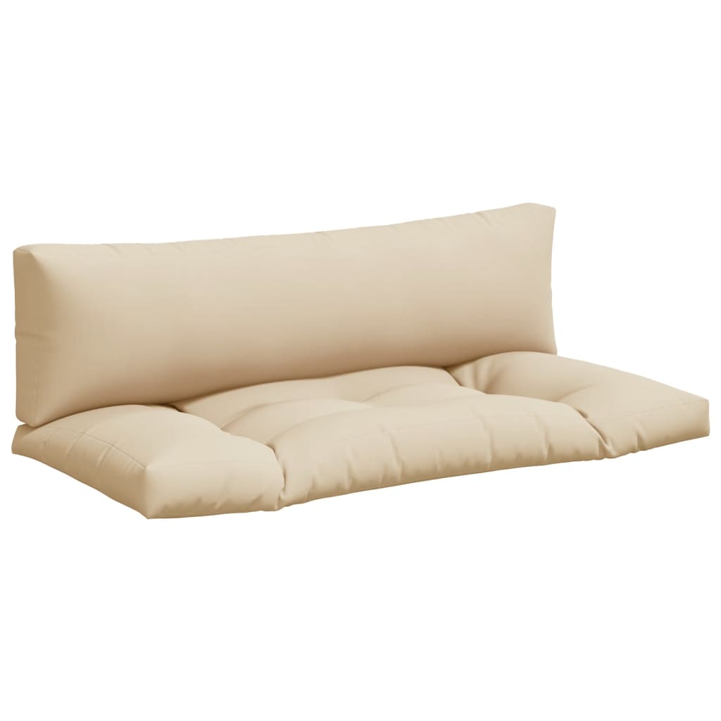 Vidaxl Pallet cushions 2 st fabric beige