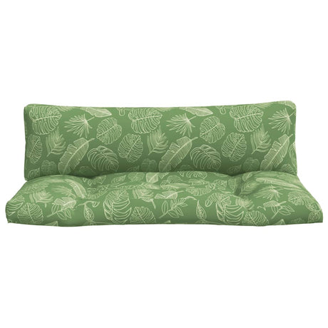 Vidaxl palletkussens 2 st bladpatroon oxford stof