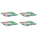 Vidaxl tuinstoelkussens 4 st 40x40x4 cm stof meerkleurig