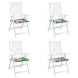 Vidaxl tuinstoelkussens 4 st 40x40x3 cm stof meerkleurig