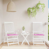 Vidaxl tuinstoelkussens 2 st 40x40x4 cm stof roze