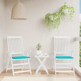 Vidaxl tuinstoelkussens 2 st 40x40x4 cm stof turquoise