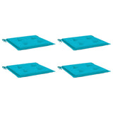 Vidaxl tuinstoelkussens 4 st 40x40x4 cm stof turquoise