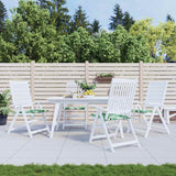 Vidaxl stoelkussens 4 pcs bladpatroon 50 x 50 x 4 cm oxford stof