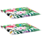 Vidaxl tuinstoelkussens 2 st 50x50x4 cm stof meerkleurig