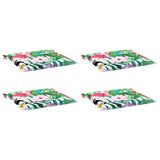 Vidaxl tuinstoelkussens 4 st 50x50x4 cm stof meerkleurig