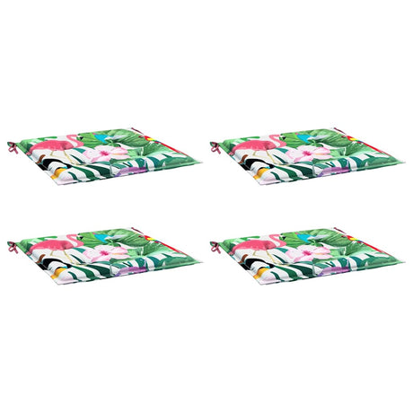Vidaxl tuinstoelkussens 4 st 50x50x4 cm stof meerkleurig