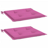 Vidaxl Gartenstuhl Kissen 2 ST 50x50x3 cm Stoff rosa