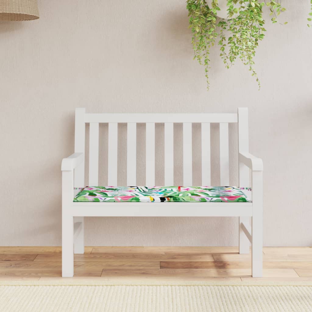 Vidaxl Garden Bench Cushion 100x50x3 CM Oxford Fabric Multi -färgad