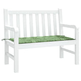 Vidaxl tuinbankkussen 100x50x4 cm oxford stof bladpatroon