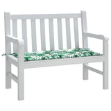 Vidaxl tuinbankkussen 120x50x4 cm oxford stof bladpatroon
