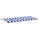 Vidaxl Garden Bench Poduszka w paski 120x50x3 cm Oxford Fabric White and Blue