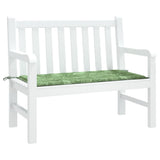 Vidaxl Garden Bench Cushion 120x50x3 cm Oxford stoffbladmønster