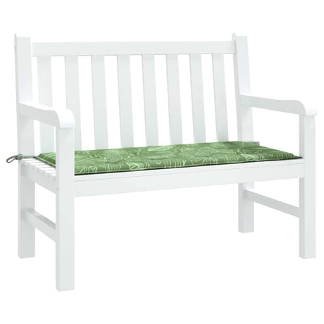 Vidaxl tuinbankkussen 120x50x4 cm oxford stof bladpatroon