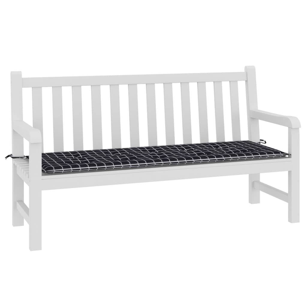 Vidaxl Garden Bench Diamond Wzór 150x50x3 cm Oxford Tkanina Czarna