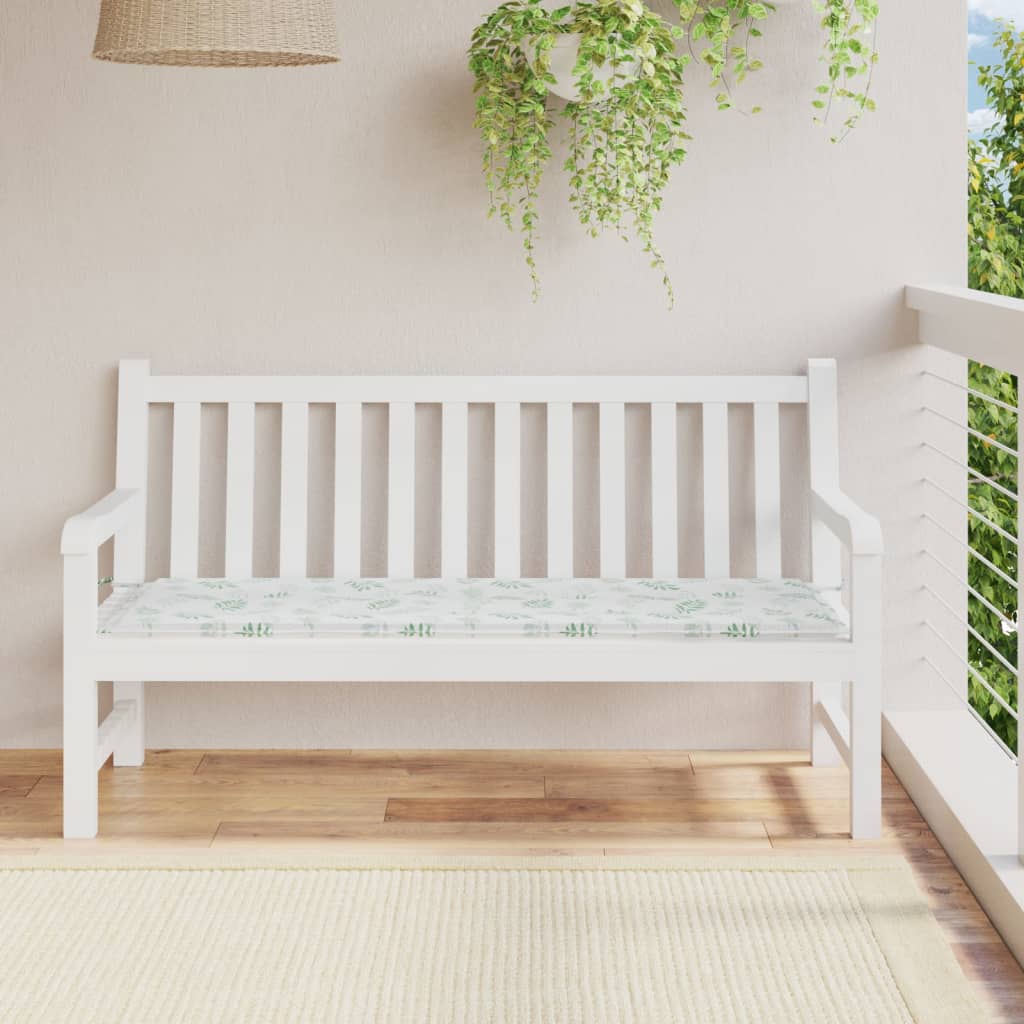 Vidaxl Garden Bench Pushion 150x50x3 cm Oxford stofbladmønster