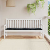 Vidaxl bankkussen geruit zwart ruit 150 x 50 x 3 cm oxford stof