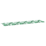 Vidaxl bankkussen blad bladpatroon 200 x 50 x 3 cm oxford stof