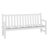 Vidaxl tuinbankkussen bladpatroon 200x50x4 cm stof